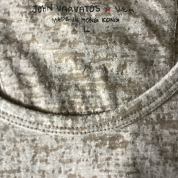 Men’s John Varvatos Brown pocket tee-Size L- Pre-Owned - Picture 5 of 5